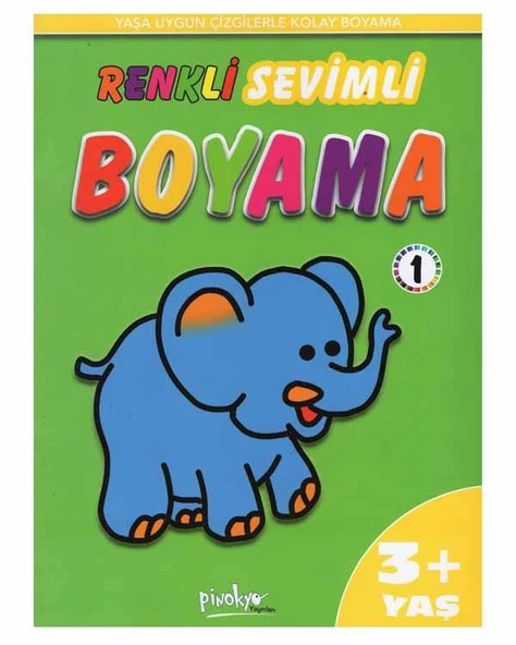 Renkli Sevimli Boyama 1 Pinokyo Yayınları