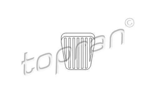 Topran 200912001  Fren Pedal Lastiği (Opel: Astra F-Corsa B-Combo)