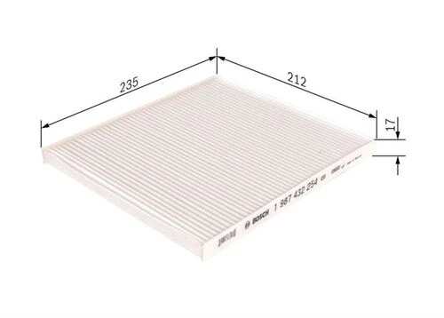 Bosch 1987432254  Polen Filtresi Carnival 05- Cerato 04- Sorento 10- ürün görseli 1