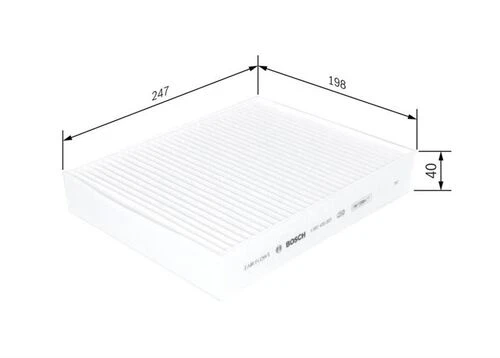 Bosch 1987435003  POLEN FİLTRESİ BMW 1 F20 F21 12- BMW 2 13- BMW 3 ürün görseli 1