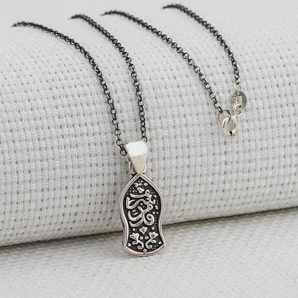 Nalı Şerif 925 Ayar Gümüş Bayan Kolye ürün görseli 1