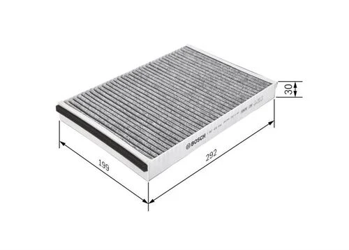 Bosch 1987435514  POLEN FİLTRESİ ASTRA G H ZAFIRA A 99-05 KARBONLU ürün görseli 1