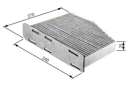 Bosch 1987432064  Polen Filtresi S60 01- S70 S80 98- V70 99- Xc70 00- Xc90 02- C70 ürün görseli 1