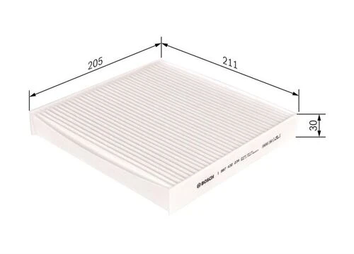 Bosch 1987432234  POLEN FİLTRESİ CITY 08- HRV 15- CR-Z 10- JAZZ 08 ürün görseli 1