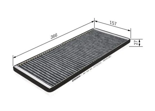 Bosch 1987432343  POLEN FİLTRESİ KARBONLU ürün görseli 1