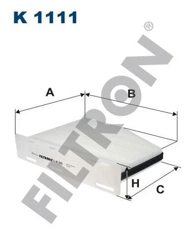 FTR K1111 FILTRON  POLEN FİLTRESİ CADDY III-JETTA III-PASSAT-TOURAN-GO ürün görseli 1