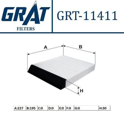 Grat 11411  Polen Filtresi Scenic 99- H : 30 ürün görseli 1