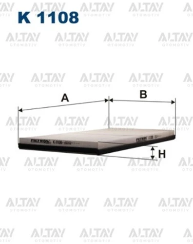 FTR K1108 FILTRON  POLEN FİLTRESİ MERCEDES VITO I (638) 108 CDI 82HP 0 ürün görseli 1