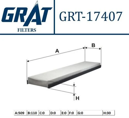 Grat 17407  Polen Filtresi Mondeo 93- Cougar 98- ürün görseli 1