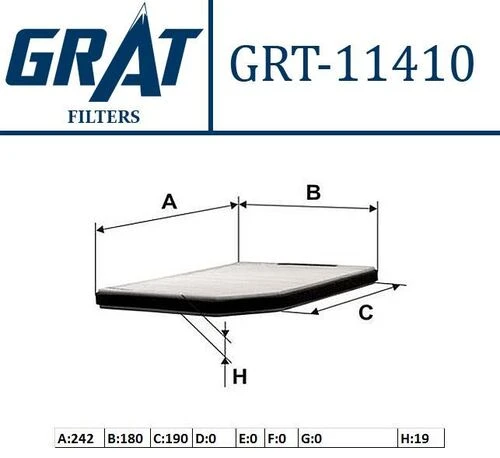 Grat 11410  Polen Filtresi Laguna I 93-01 ürün görseli 1