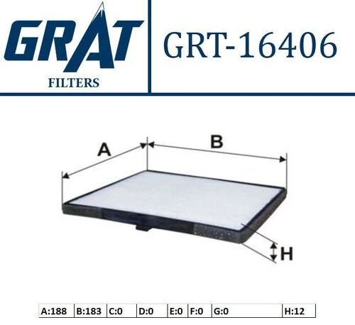 Grat 16406  Polen Filtresi İ10 08- / Picanto 04- ürün görseli 1