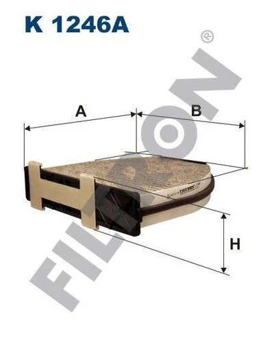 FTR K1246A FILTRON  POLEN FİLTRESİ MERCEDES C SERİSİ (W204-S204)-CLS S ürün görseli 1