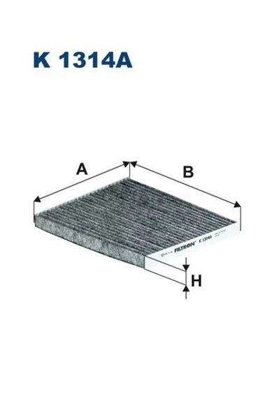 FTR K1314A Polen Filtresi (karbonlu)elantra (11-15)ı20 14-ı30 (11-15)carens 13-ceed 13- ürün görseli 1