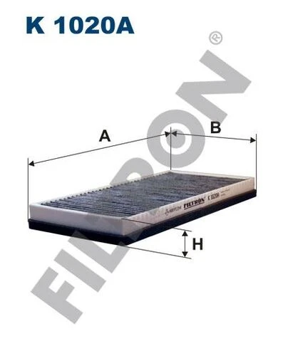 FTR K1020A FILTRON  POLEN FİLTRESİ PEUGEOT 406 + 406 COUPE 2.0 HDI 90 ürün görseli 1