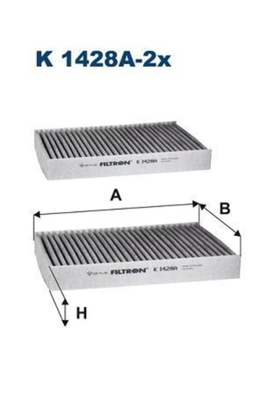 FTR K1428A K1428a-2x Polen Filtresi Bmw 5 G30-g31-f90-6 Gran Turismo G32gt-7 G11/g12-8 G14.g15.g16-x5 G ürün görseli 1
