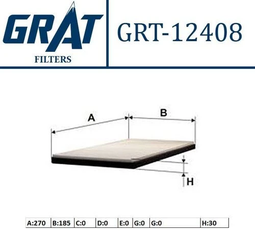 Grat 12408  Polen Filtresi 405 87- ürün görseli 1