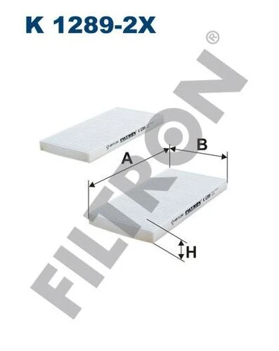 FTR K1289 FILTRON -2X POLEN FİLTRESİ KIA MOTORS SORENTO I (JC) 2.5 CRD ürün görseli 1