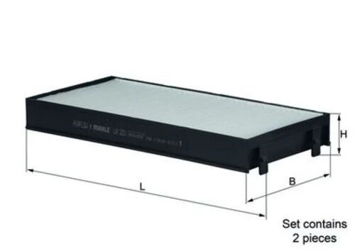 Mahle LA221S -knecht-behr La221s Polen Filtresi Bmw E70 X5 E71 F16 X5 64316945585 ürün görseli 1