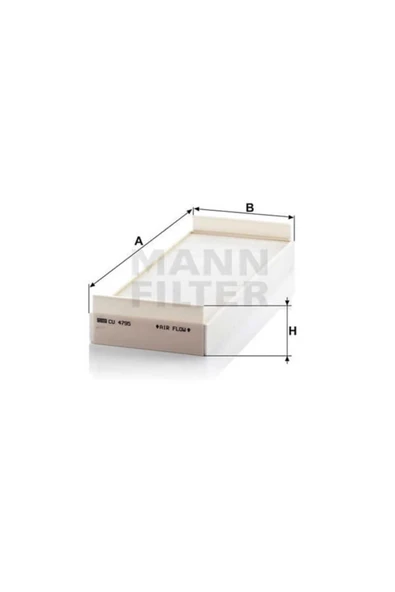 Mann CU4795 Cu4795 Polen Filtresi Man T G A Serie Cu4795 517629675