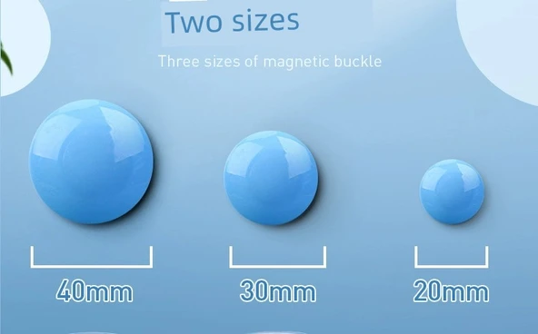 Yuvarlak Renkli Güçlü Magnetik Parçalar - [40mm] 60 adet 2 silindirde - 10