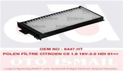Valeo 698540  Polen Filtresi C5 01- Karbonlu ürün görseli 1