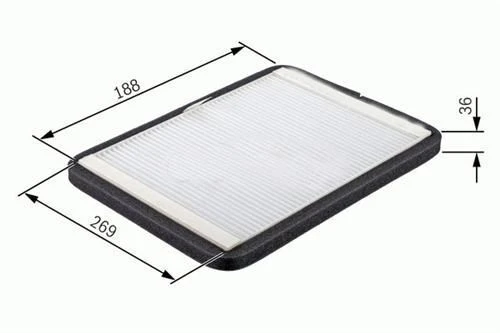 Sardes SC818 Polen Filtresi Volvo Truck F12- F16- Fl 10 Cu2785 ürün görseli 1