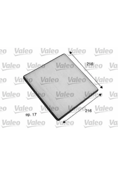 Valeo 698796  Polen Filtresi Yaris 99-05 Land Cruiser 02- Prevıa 00- / Legacy 03- Outback 03-