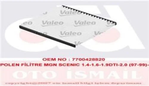 Valeo 698279  Polen Filtresi Scenic 99- ürün görseli 1