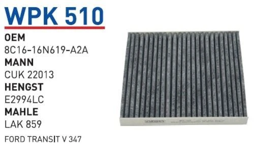 Wunder WPK510 Polen Filtresi Ford Transit V 347 - 1