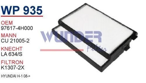 Wunder WP935 Polen Filtresi Hyundai H-1 08-
