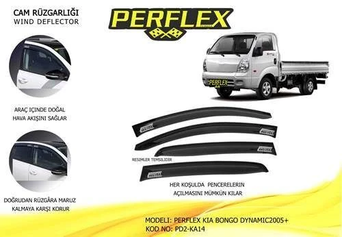 Perflex PD2 Pd2-ka14 Cam Rüzgarlığı Mugen Tip 2 Parça Bongo Dynamıc 2005-