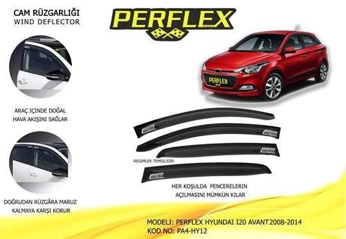 Perflex PA4 Pa4-hy12 Cam Rüzgarlığı Classic Tip 4 Parça Hyundai İ20 2008-2013