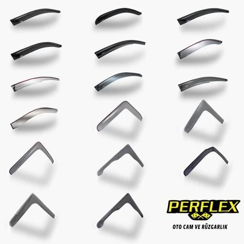 Perflex PD4 Pd4-ty09 Cam Rüzgarlığı Mugen Tip 4 Parça Toyota Corolla Dynamıc 2007-2011