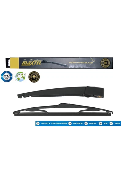 Maxtel 12607276  Silecek Kolu Arka Ve Süpürgesi Opel Astra H Hb 04- Chevrolet Cruze Hb 305mm ürün görseli 1