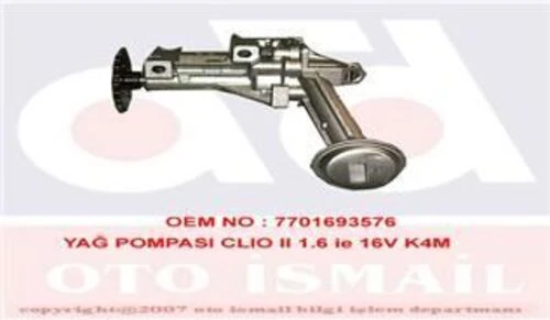Renault 7701693576   YAĞ POMPASI CLIO II KANGOO MEGANE LAGU ürün görseli