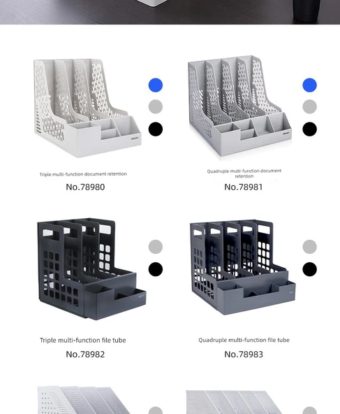 Dosya Saklama Kutusu - Tüm Metal Dört Çubuk Büyük Kapasite (Model 1) - 8