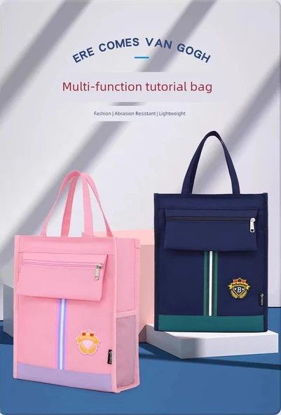Oxford Kumaş Okul Çantası - K-Style Britanya Rüzgarı - Sakura Pembe (Geliştirilmiş Kalınlık) - 7