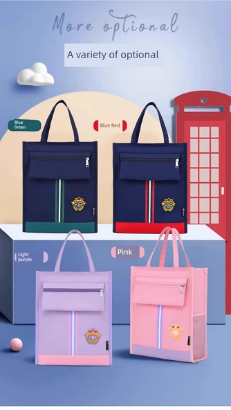 Oxford Kumaş Okul Çantası - K-Style Britanya Tarzı - Koyu Mavi Yeşil (Geliştirilmiş Kalınlık) - 9