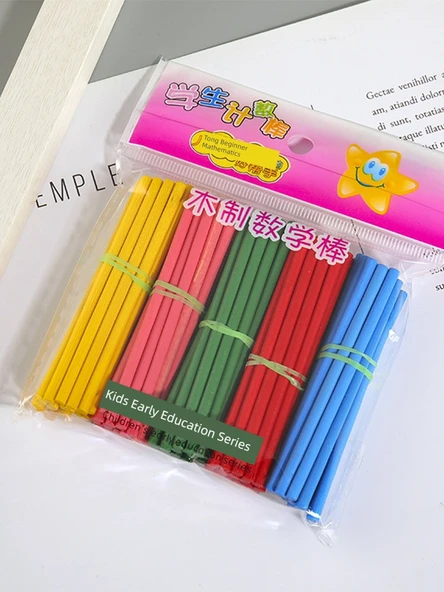 Matematik Sayma Çubukları - Popüler Öneri - 500 Adet/1 Varil - 6