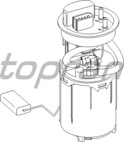 Topran 110581001  Yakıt Pompası Komple (VW Golf  98-06  Audi A3 97-03  Tt 99-02) ürün görseli