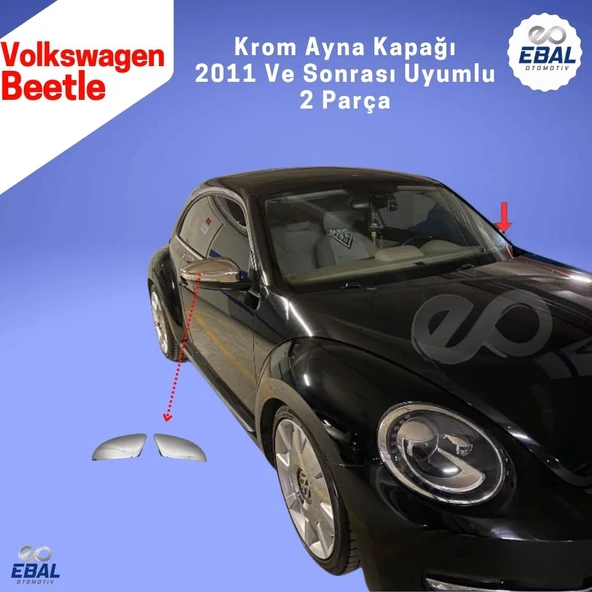 Vw Beetle Krom Ayna Kapağı 2 Parça 2011 Ve Sonrası P.Çelik - 2