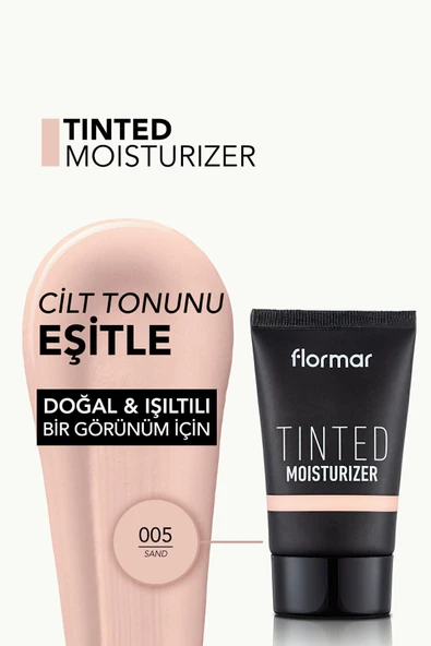FLORMAR Fondöten - Tinted Moisturizer - 005 Sand - 8682536041393 - 4