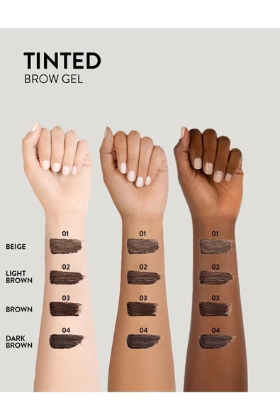 FLORMAR Sudan Etkilenmeyen Kaş Maskarası (BEJ) - Tinted Brow Gel - 001 Beige - 8682536034753 - Resim 3