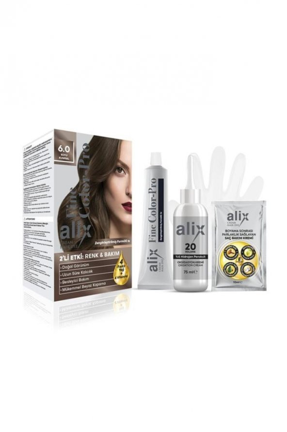 Alix 6.0 Koyu Kumral Saç Boyası 216 - 2