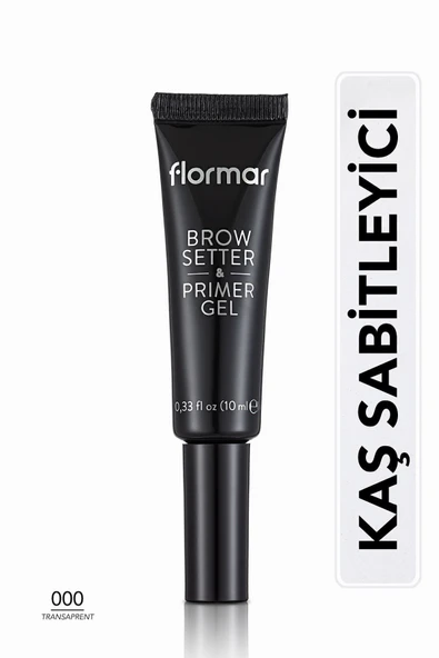 FLORMAR Sabitleyici Ve Renk Koruyucu Şeffaf Kaş Bazı - Brow Setter & Primer Gel - 000 - 8682536034814 - 1
