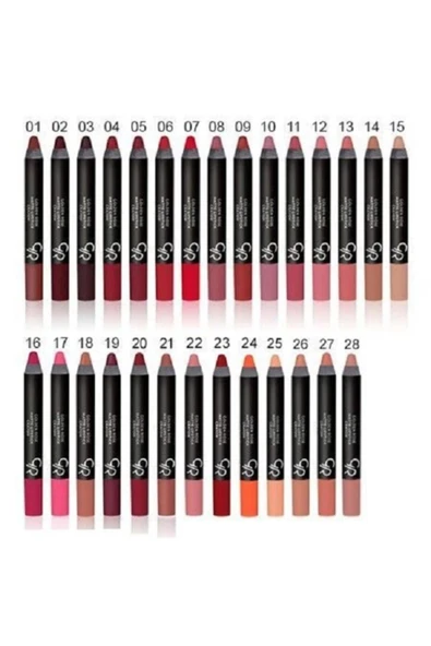 GOLDEN ROSE Matte Lipstick Crayon Ruj No: 25 - 2