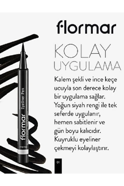 FLORMAR Keçe Uçlu Likit Göz Kalemi 1 ml - 2