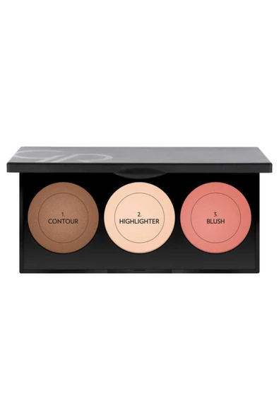 GOLDEN ROSE Metals Sculptıng Palette(CONTOUR HİGHLİGHTER BLUSH)