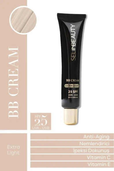 SELİN BEAUTY Bb Cream Extra Light Spf25 40 ml - Concealer Özellikli - 1