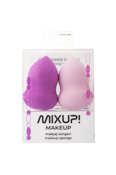 MİXUP Lila Pembe Makyaj Süngeri 2'li Set - 1